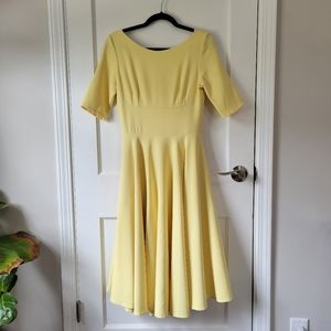 The Pretty Dress Company Hepburn dress in Lemon Yellow sz 10 (uk)